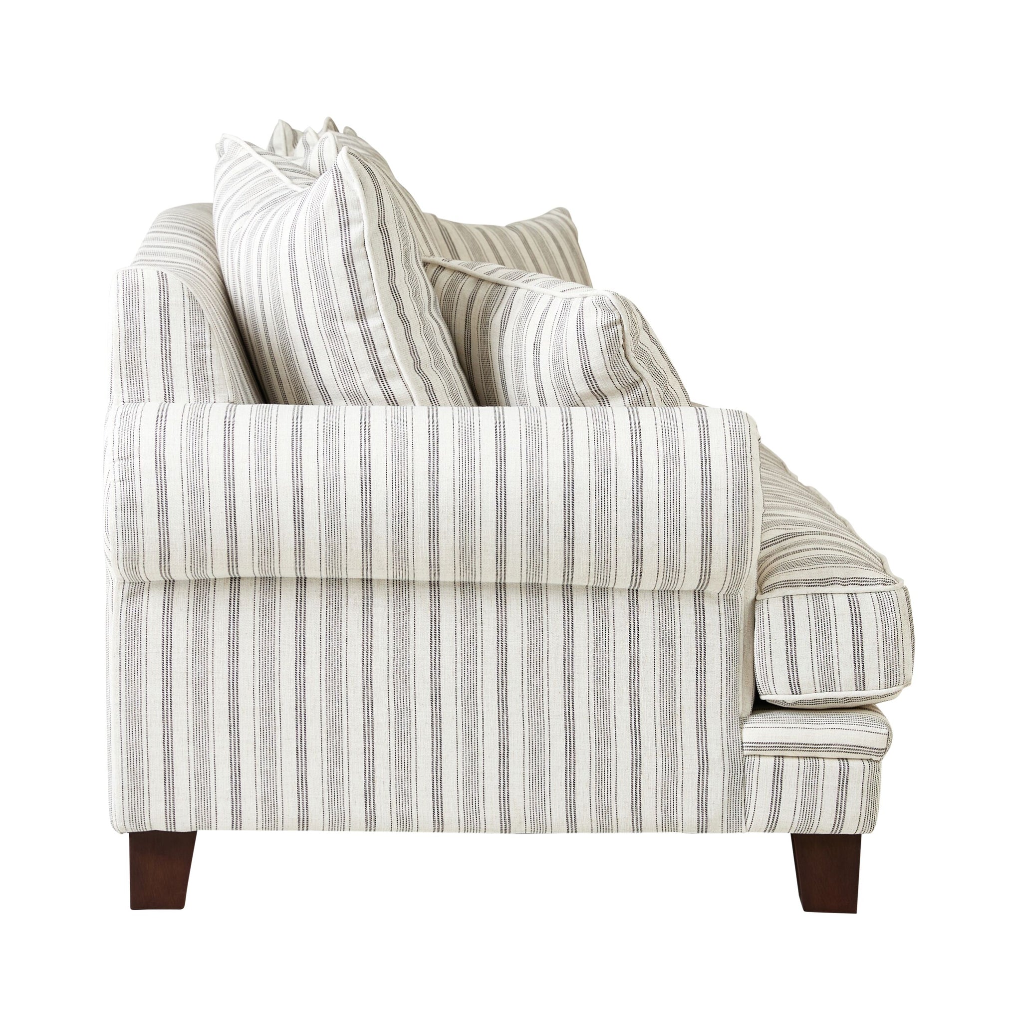 Lisette 2.5 Seater Sofa Linen Stripe