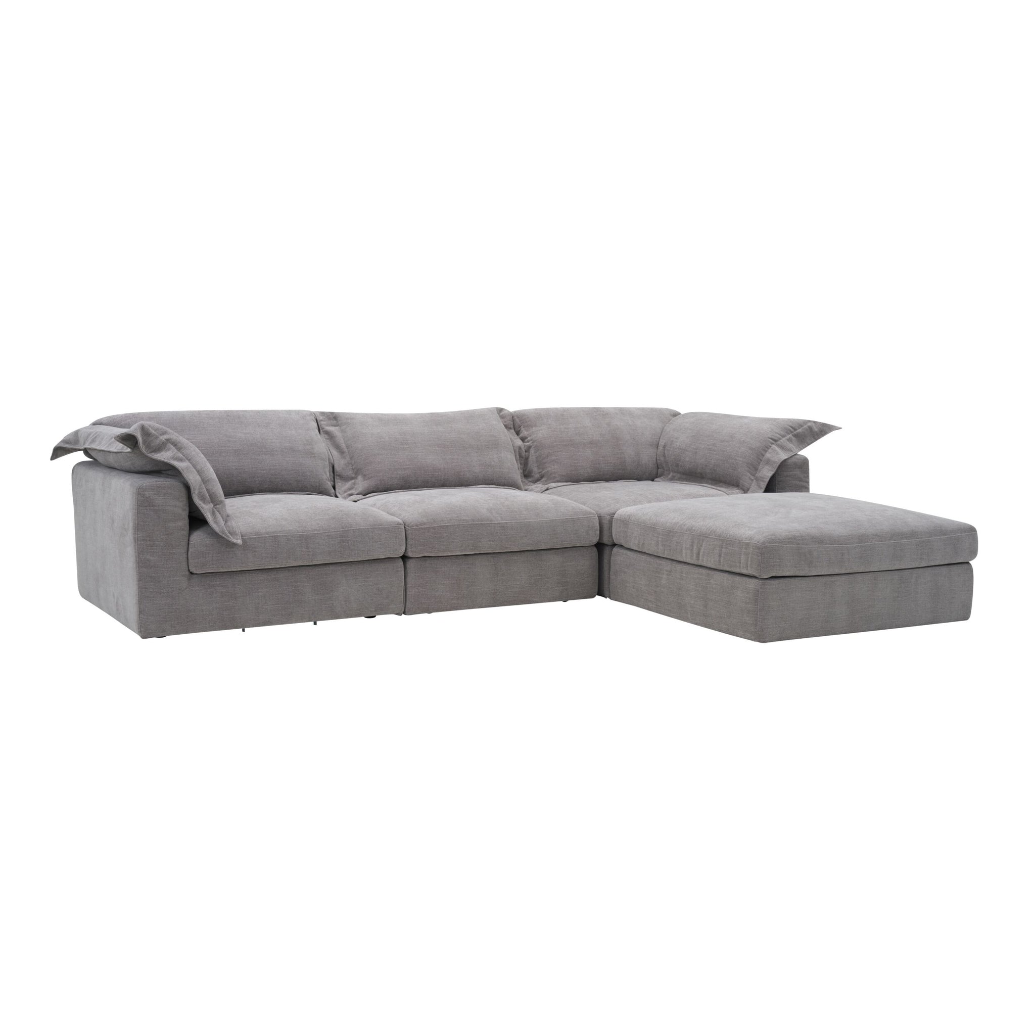 Laze Modular Chaise Sofa Twilight Grey