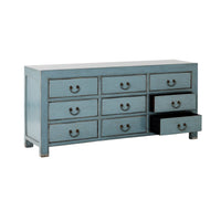 Sansha 9 Drawer Chest Dove Grey