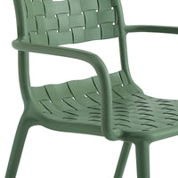 Em Weave Dining Chair Fennel Green