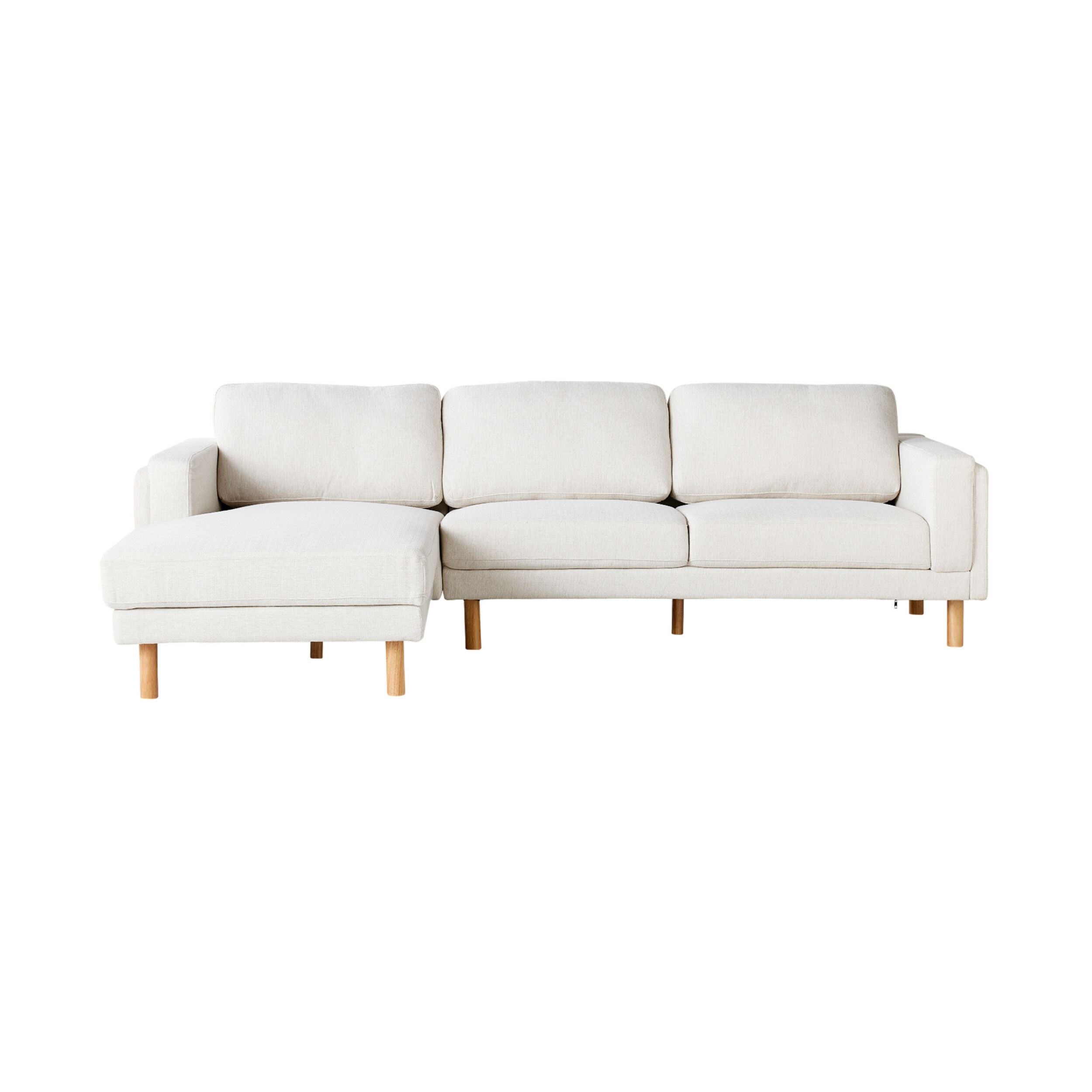 Finch 3 Seater LHS Chaise Amalfi Ivory