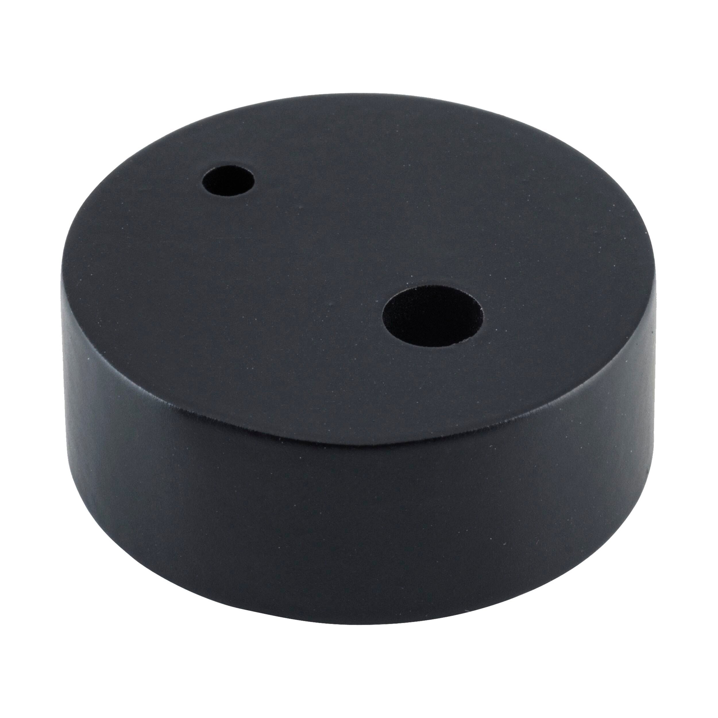 9846 Door Stop Spacer Oval Matte Black H15xD40mm