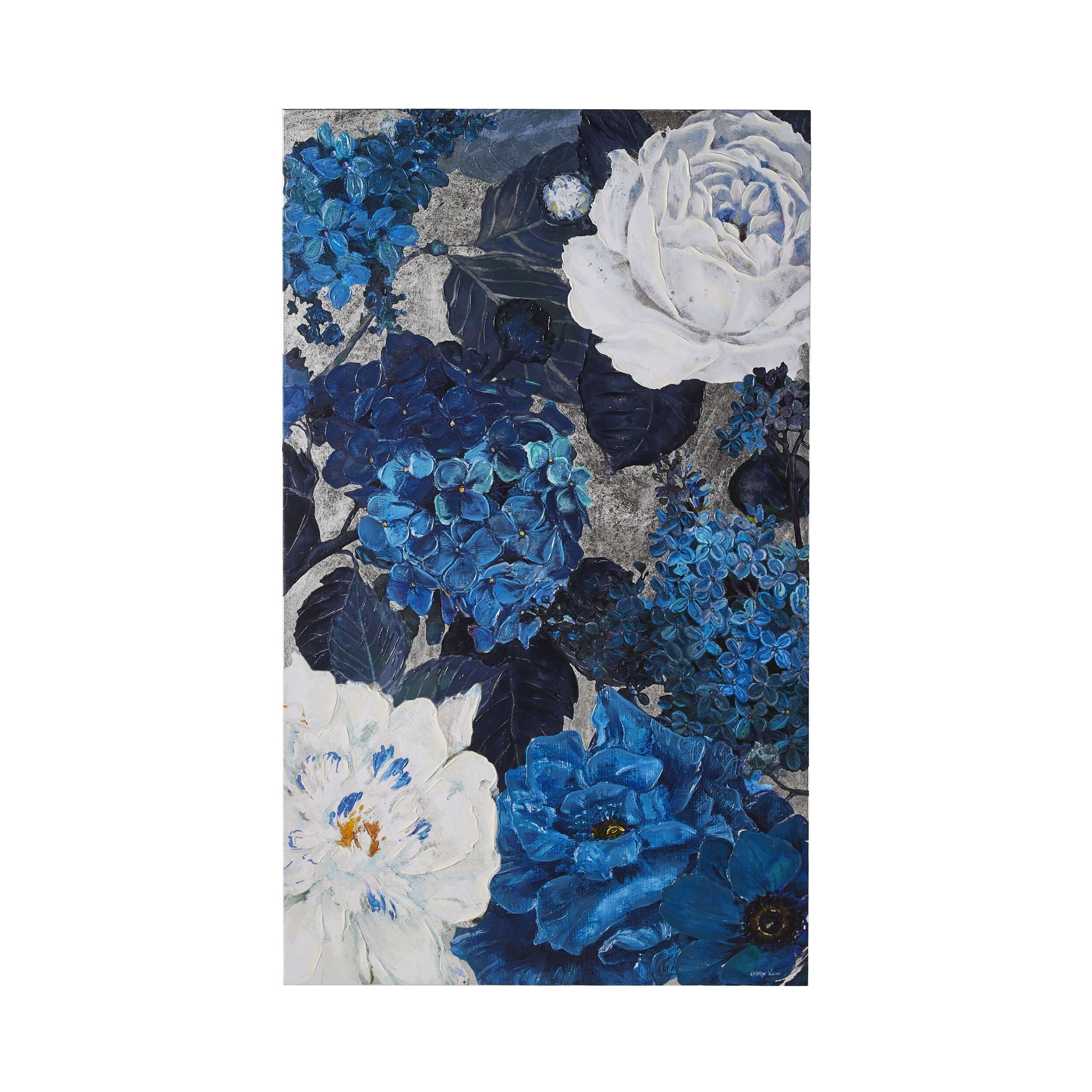 Galleries Blue Floral Collection Canvas Print 120x200cm