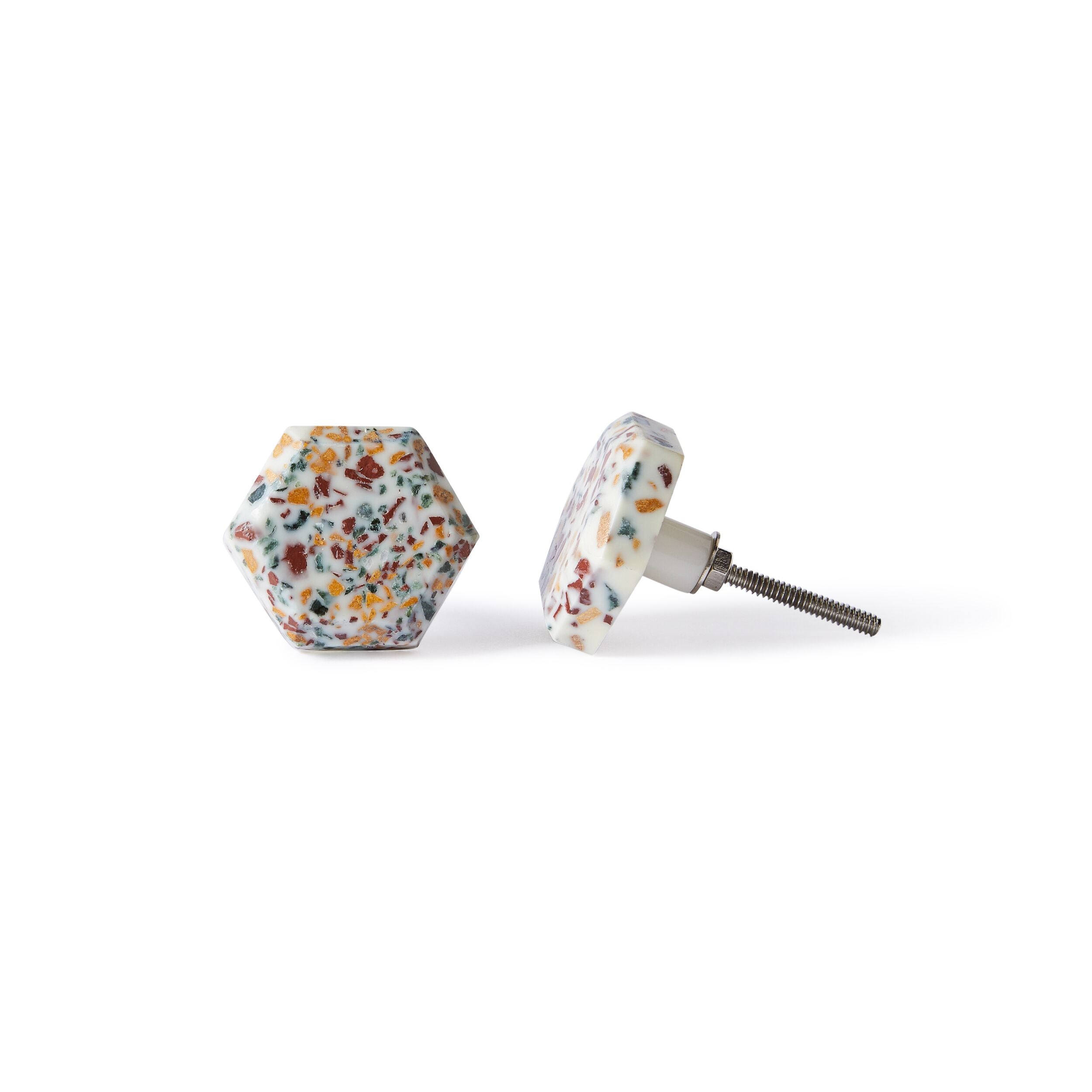 Speckle Hexa Knob 4.6cm