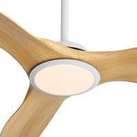 Harbour 162cm Indoor DC Fan - White with Natural ABS Blades