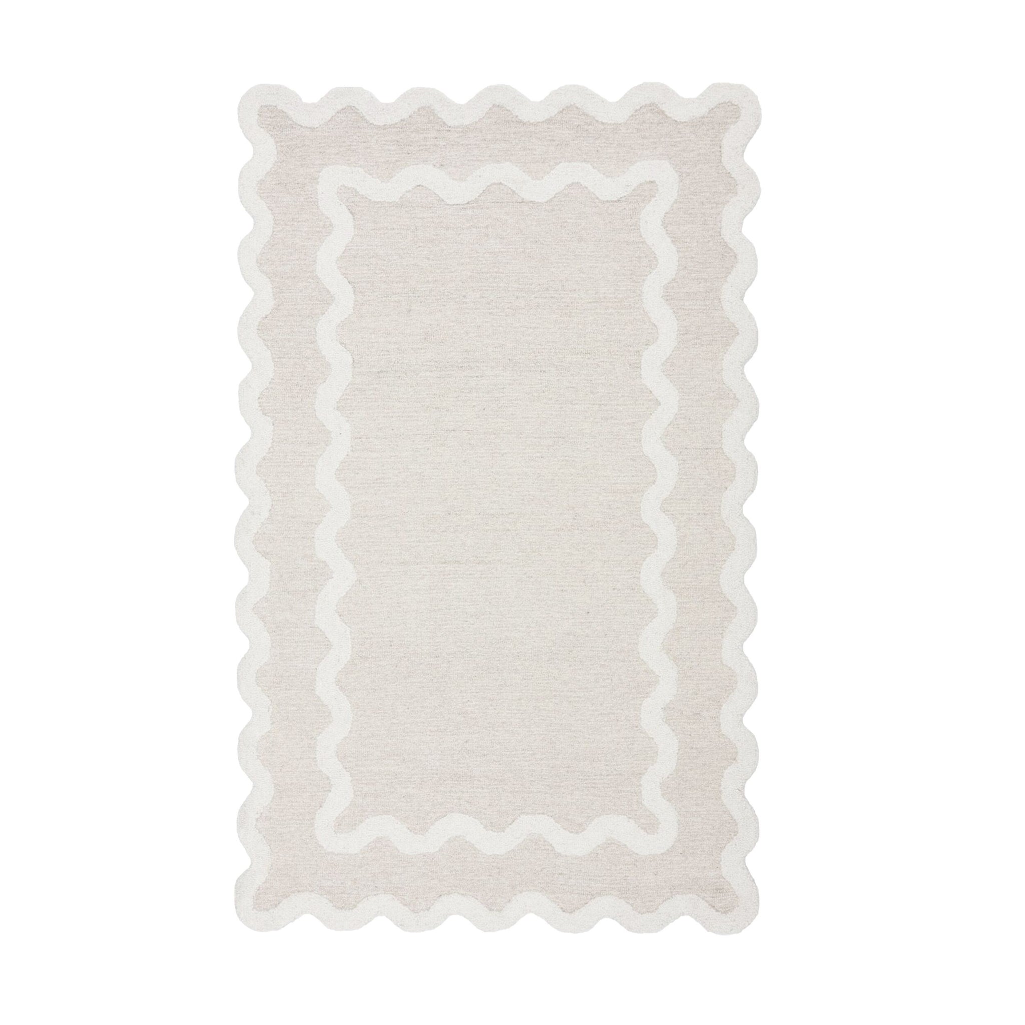 Bromby Scalloped Wool Rug 150x240cm