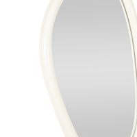 Glossy Fluid Mirror Milky White