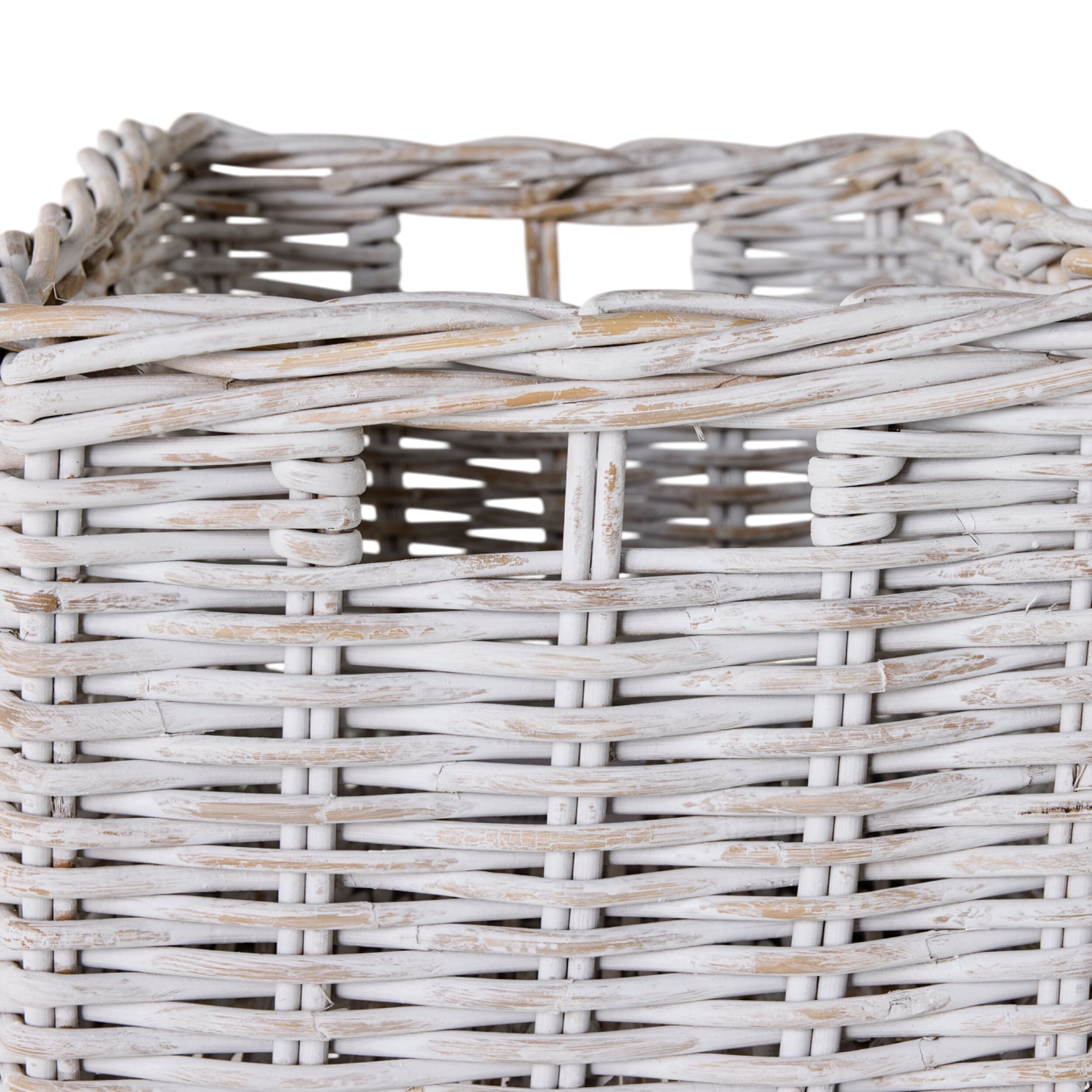 Lorne Basket Large White Wash 55x35x26cm