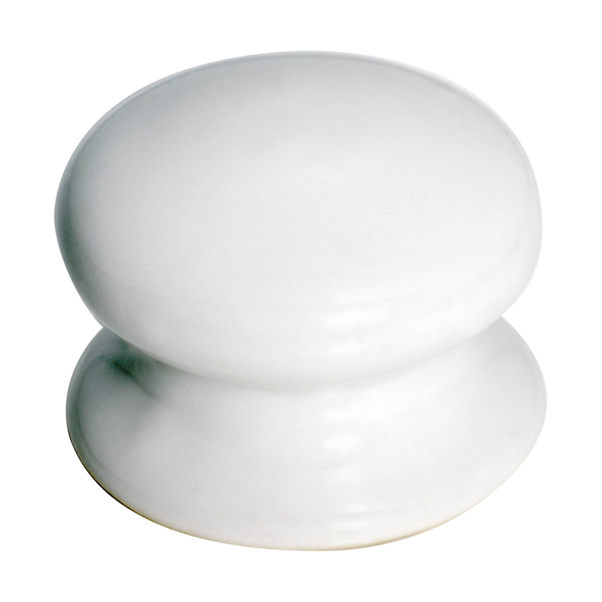 3732 Cupboard Knob White Porcelain Round D50xP36mm