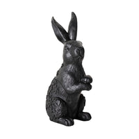 Black Rabbit Statue 31x15x13cm