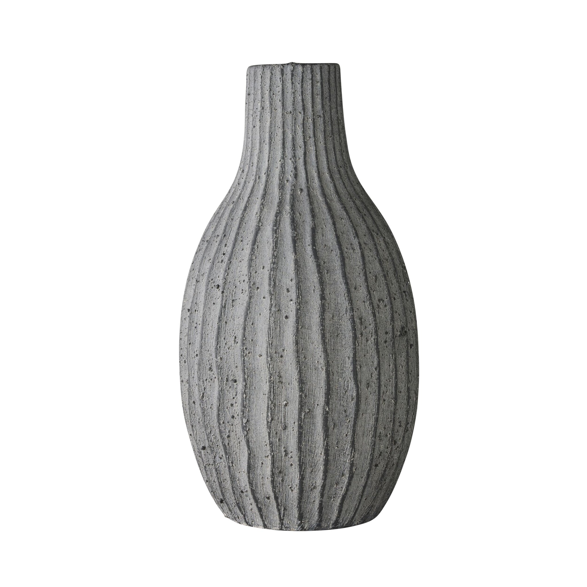 Ortiz Ribbed Ceramic Vase