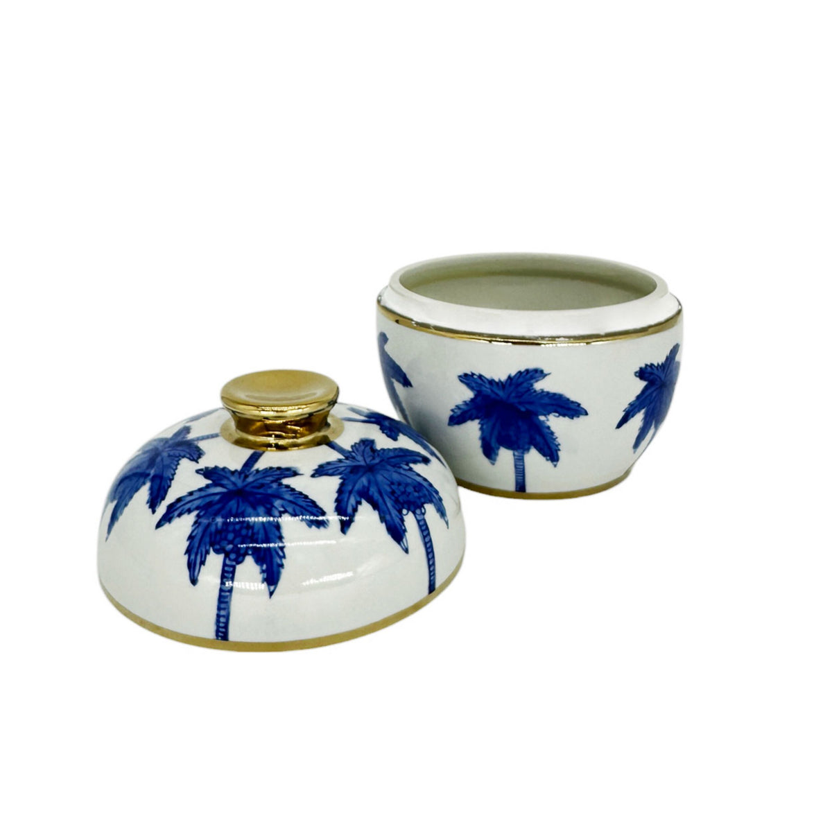 Celadon Sapphire Palm Jar 15cm