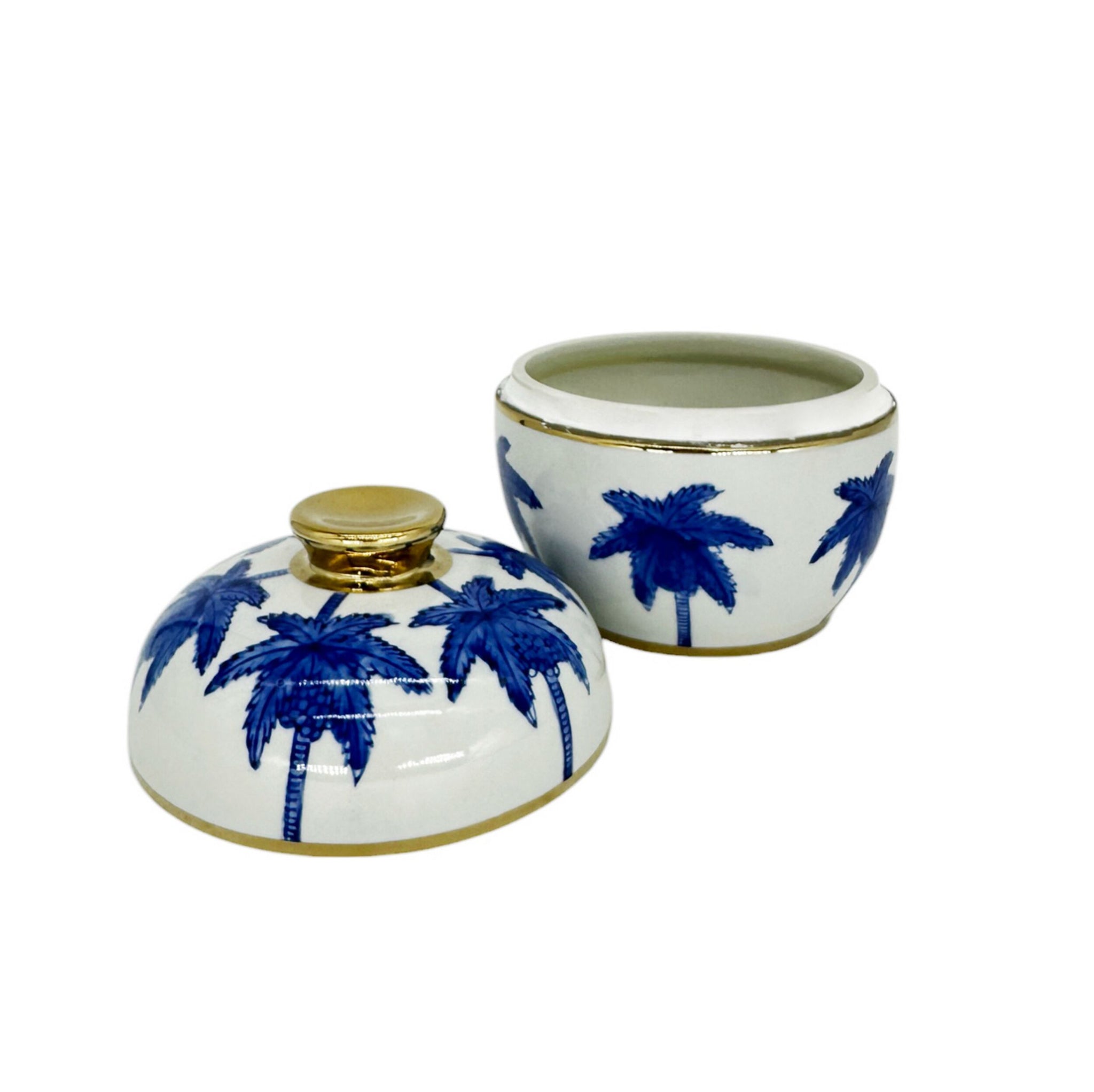 Celadon Sapphire Palm Jar 15cm