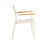 Caden Aluminium Dining Chair Chalk