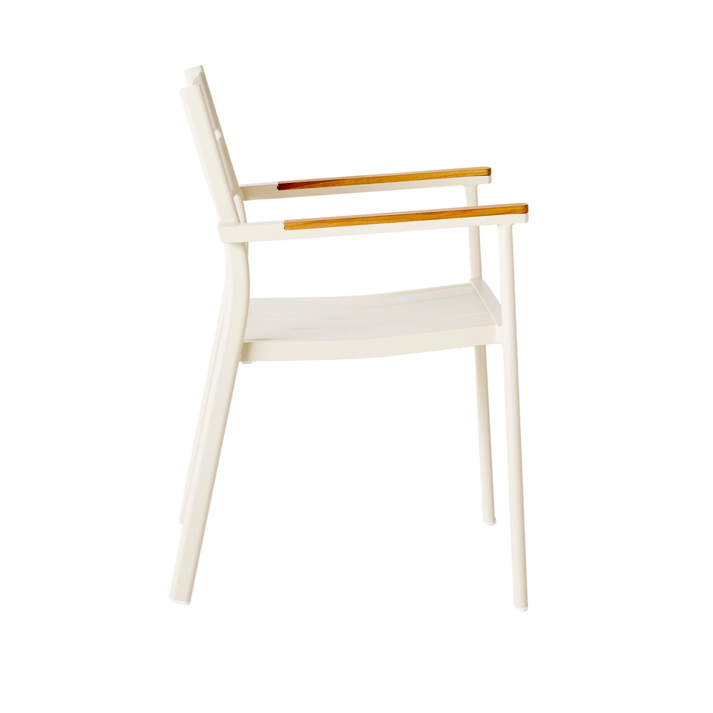 Caden Aluminium Dining Chair Chalk