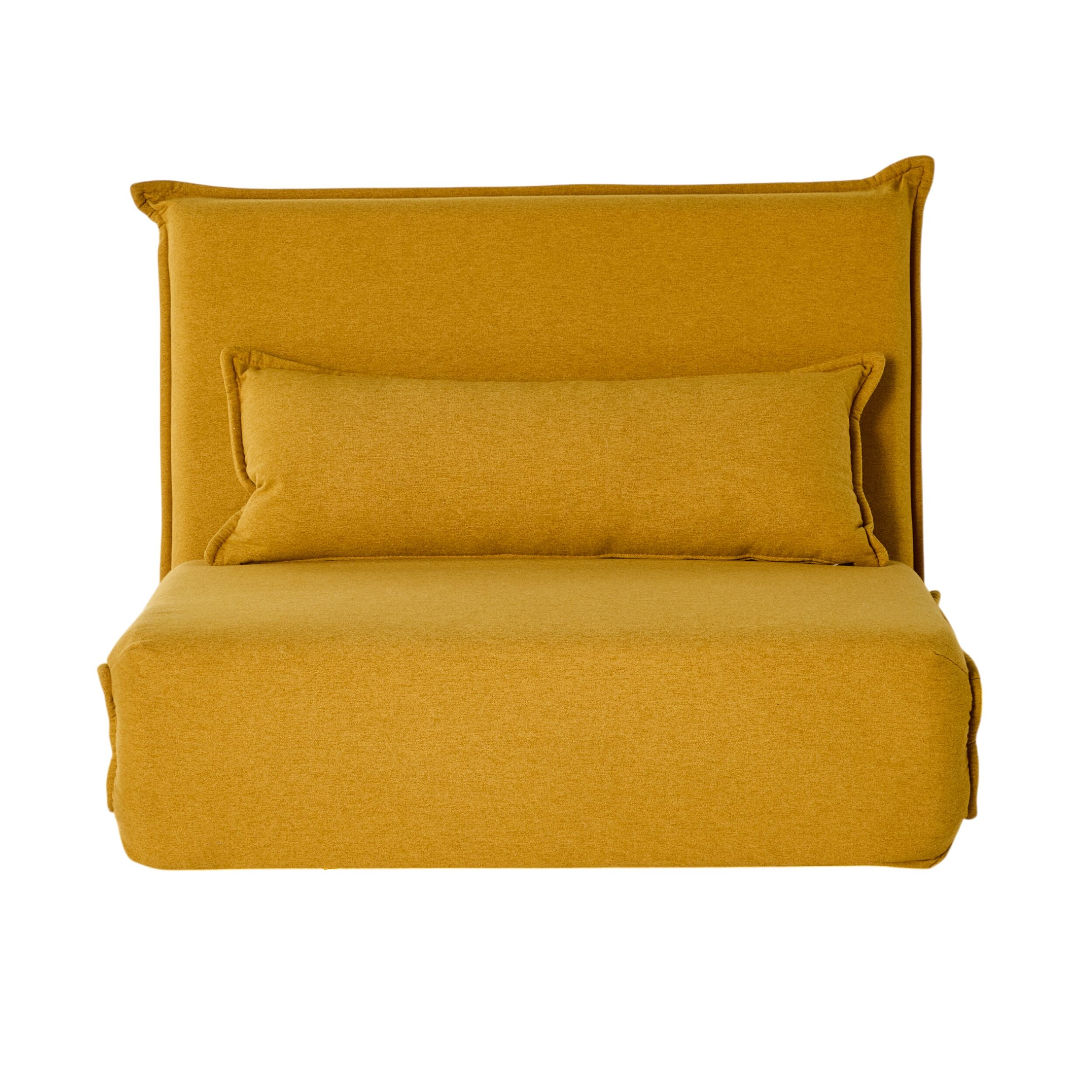 Bribie Single Sofa Bed Mustard