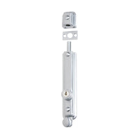 1338 Surface Bolt Locking Zinc Alloy Satin Chrome H150xW32xP35mm