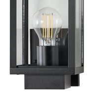 Logan 1 Light Exterior Wall Bracket Black