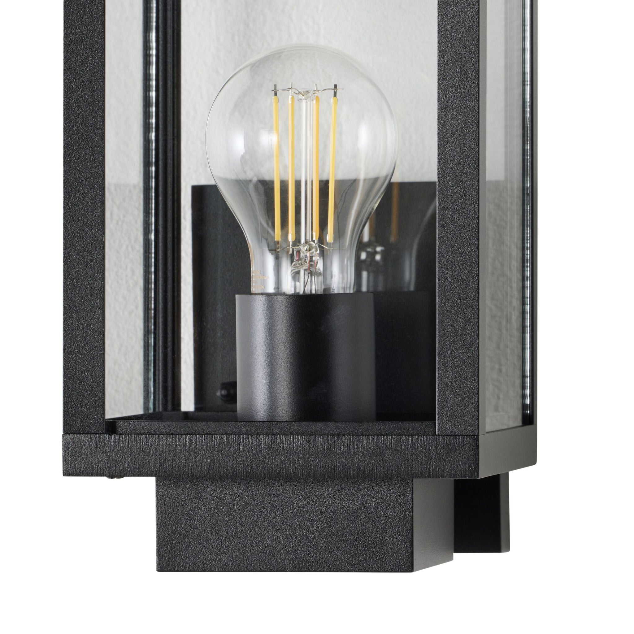 Logan 1 Light Exterior Wall Bracket Black