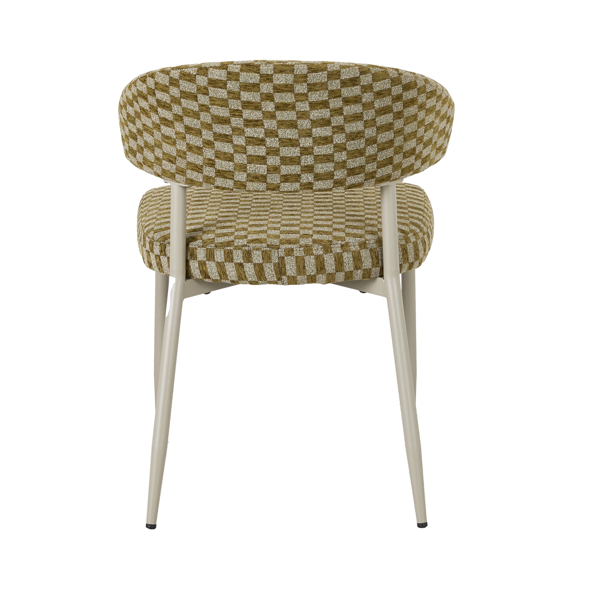 Pegi Dining Chair Khaki Check