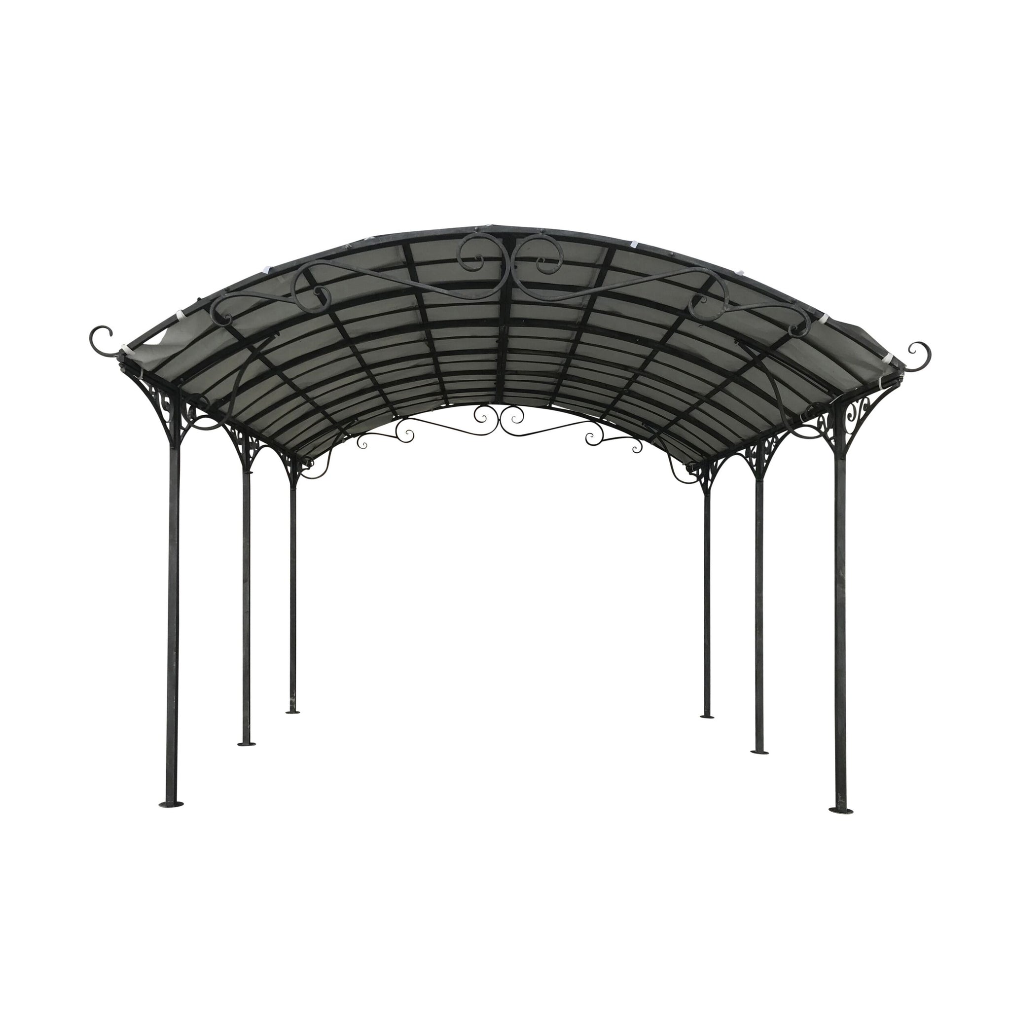Tivoli Gazebo Antique Grey with Light Grey Canopy