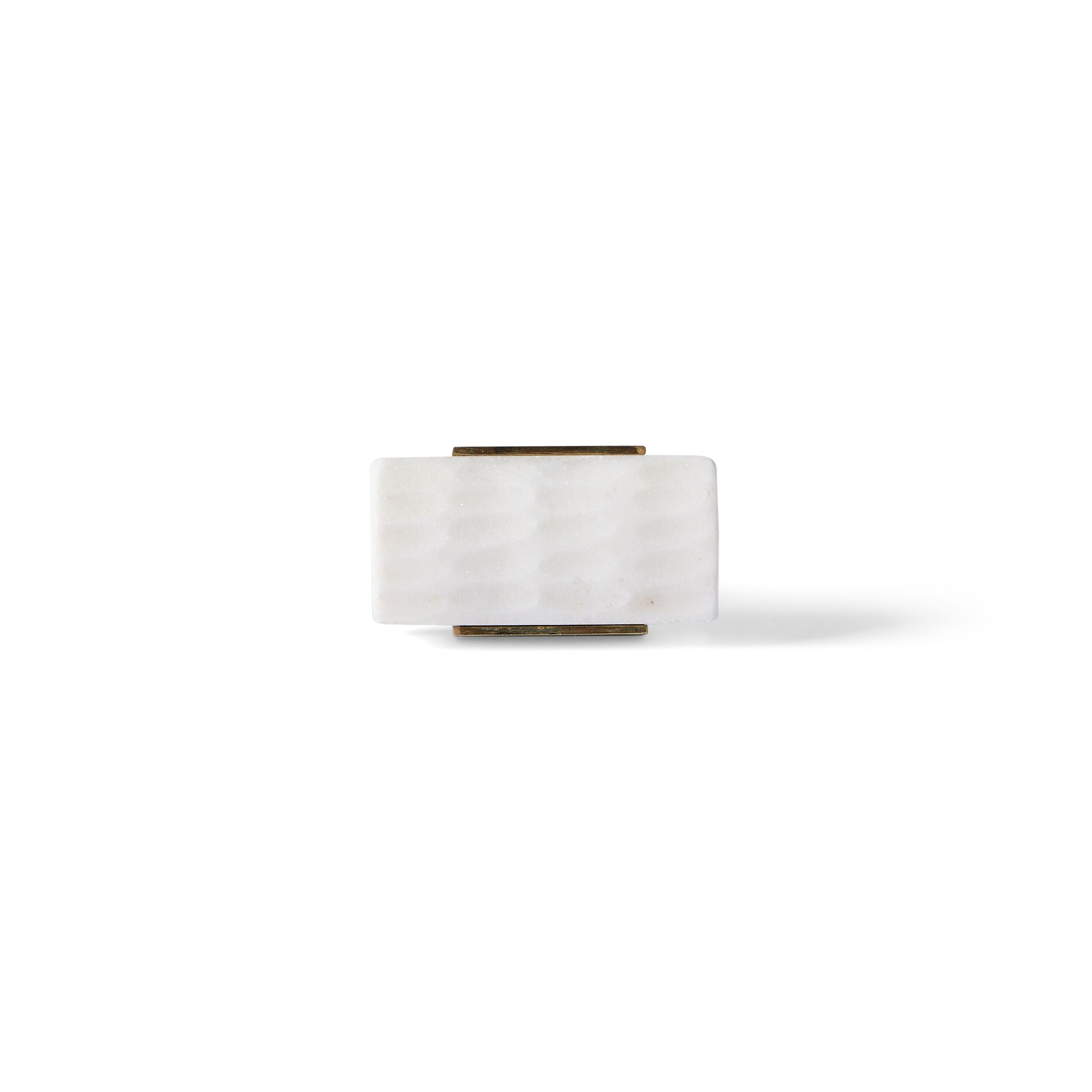 Ara Pressed Rectangle Knob with Trim 5.8cm