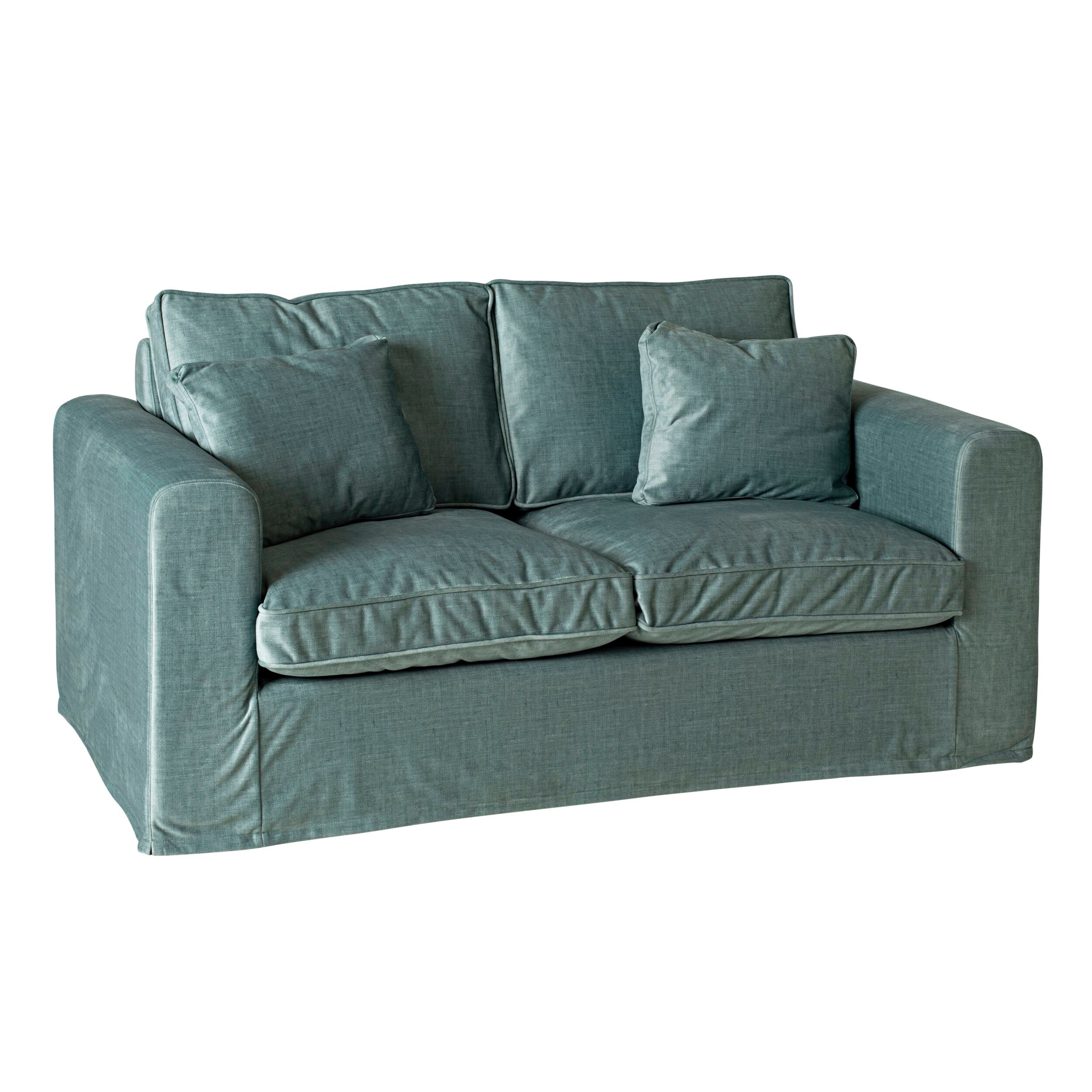 Huxley 2.5 Seater Luxe Velvet Sofa Sage Green Custom C-005