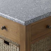 Oakford Workbench - Granite Top 168 x 62 x 90cm