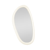 Glossy Fluid Mirror Milky White