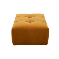 Alexis Ottoman Velvet Sofa Ochre