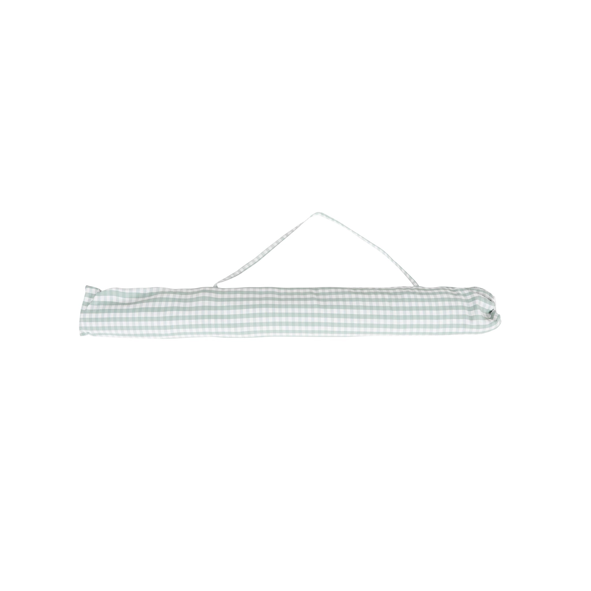 Amalfi Umbrella Scallop Edge Green/White Gingham