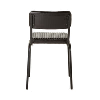 Rory Leather Dining Chair Black