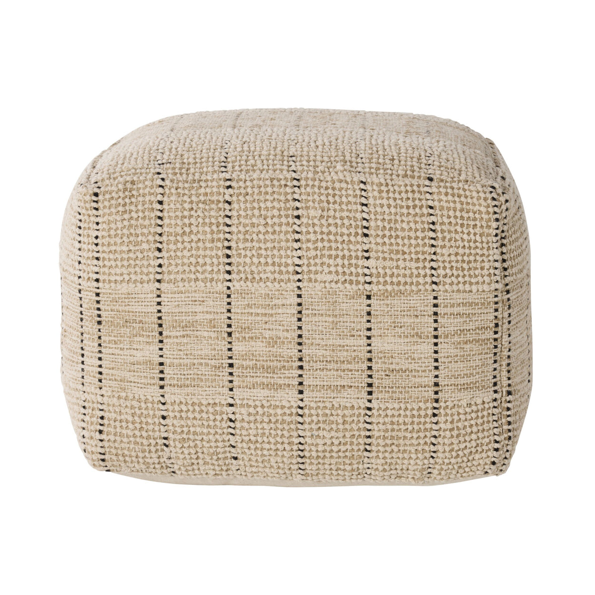 Mandurah Stripe Square Pouf