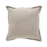 Antibes Stripe Linen Cushion Natural 50x50cm
