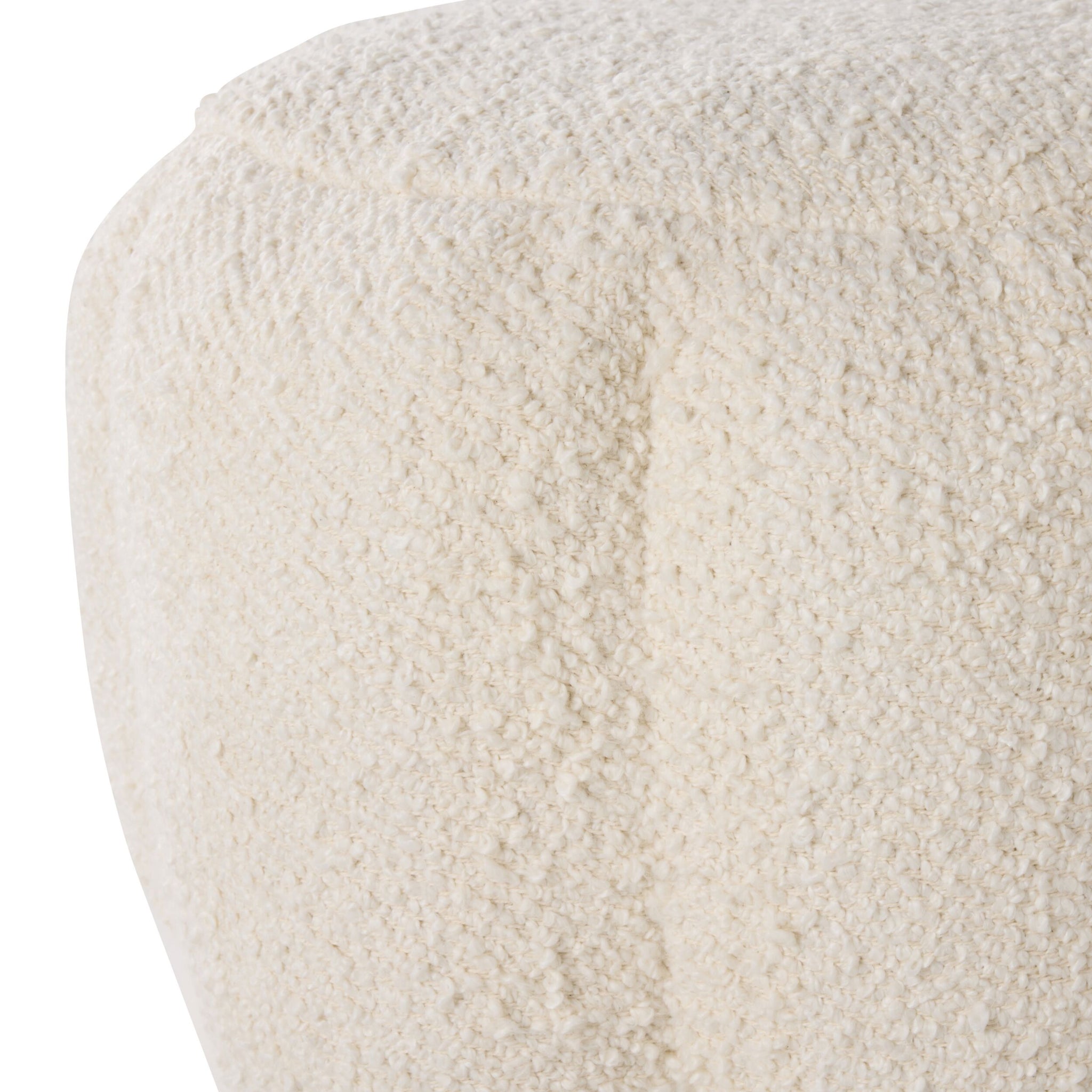 Bindi Boucle Scalloped Pouf