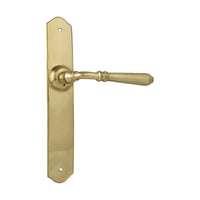 0771 Door Lever Reims Latch Pair Polished Brass H240xW40xP70mm