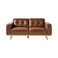 Carson 2 Seater Leather Sofa Dakota Mocha