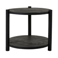 Karli Round Side Table Black
