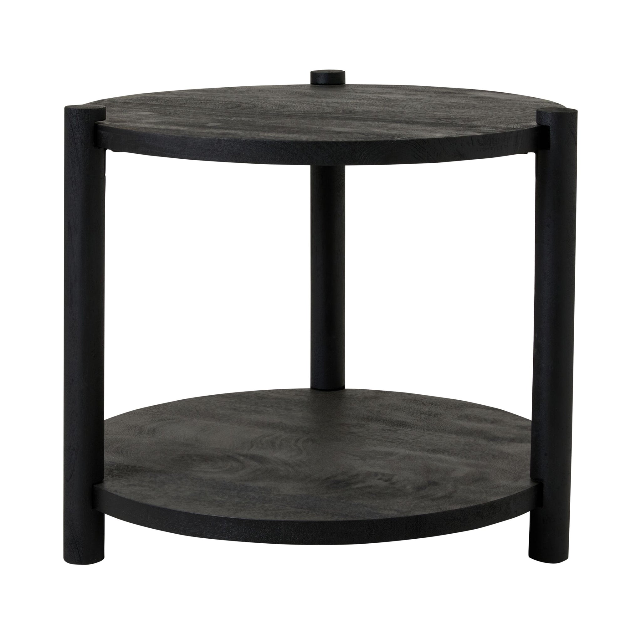 Karli Round Side Table Black
