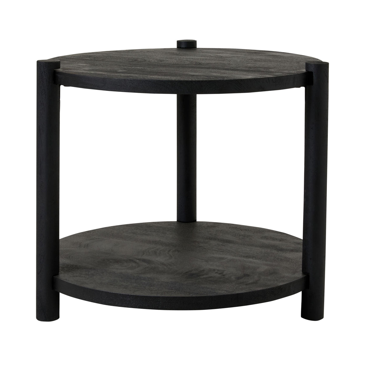 Karli Round Side Table Black