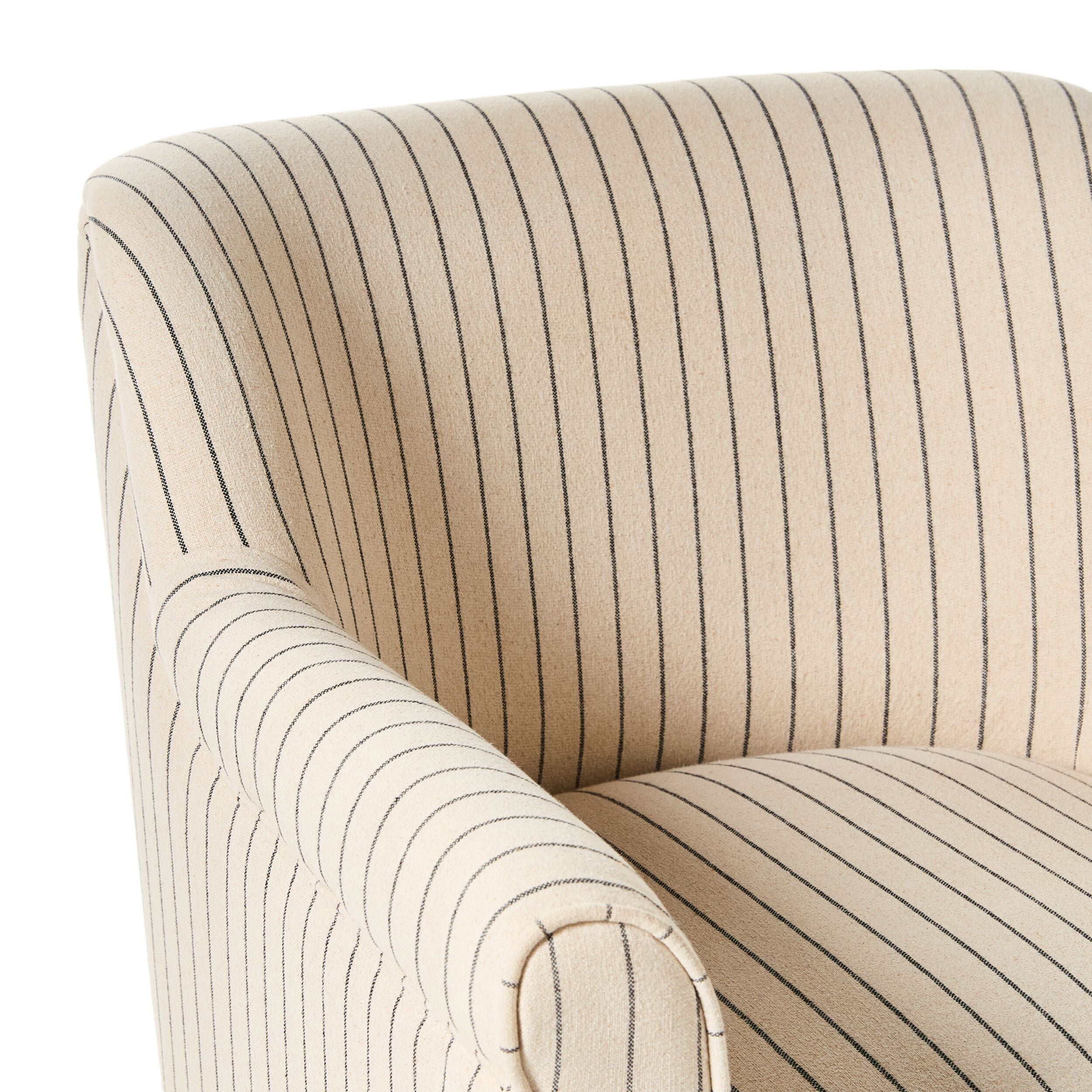 Hazel Occassional Chair Alexandra Linen Stripe