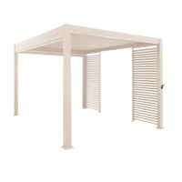 Sanctuary Aluminium Slatted Panel Taupe for Pergola