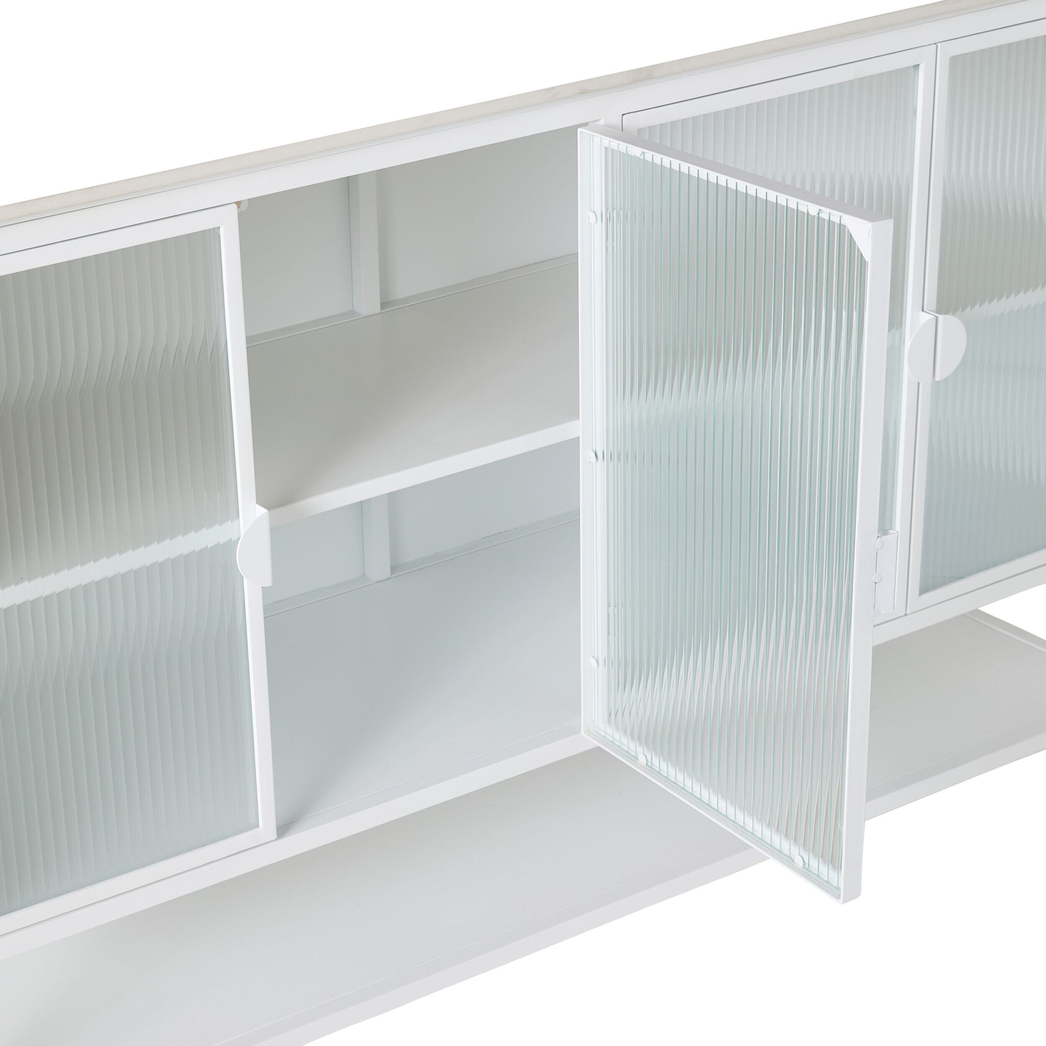 Nero Kitchen Island Bench White 150cm