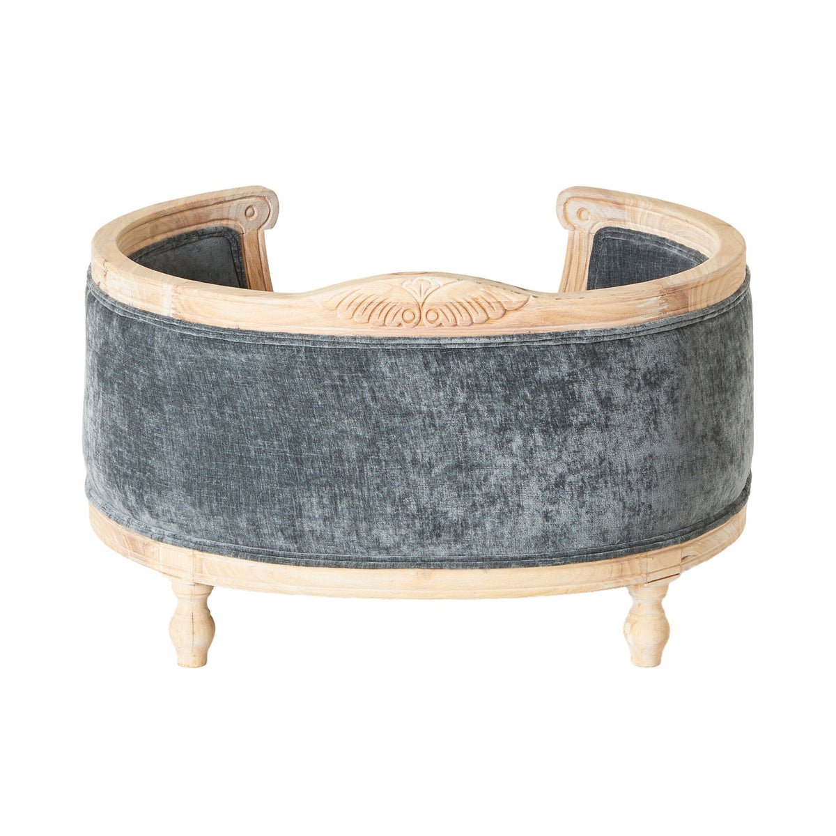 Luxe Dog Bed Slate Blue 75x70x44cm
