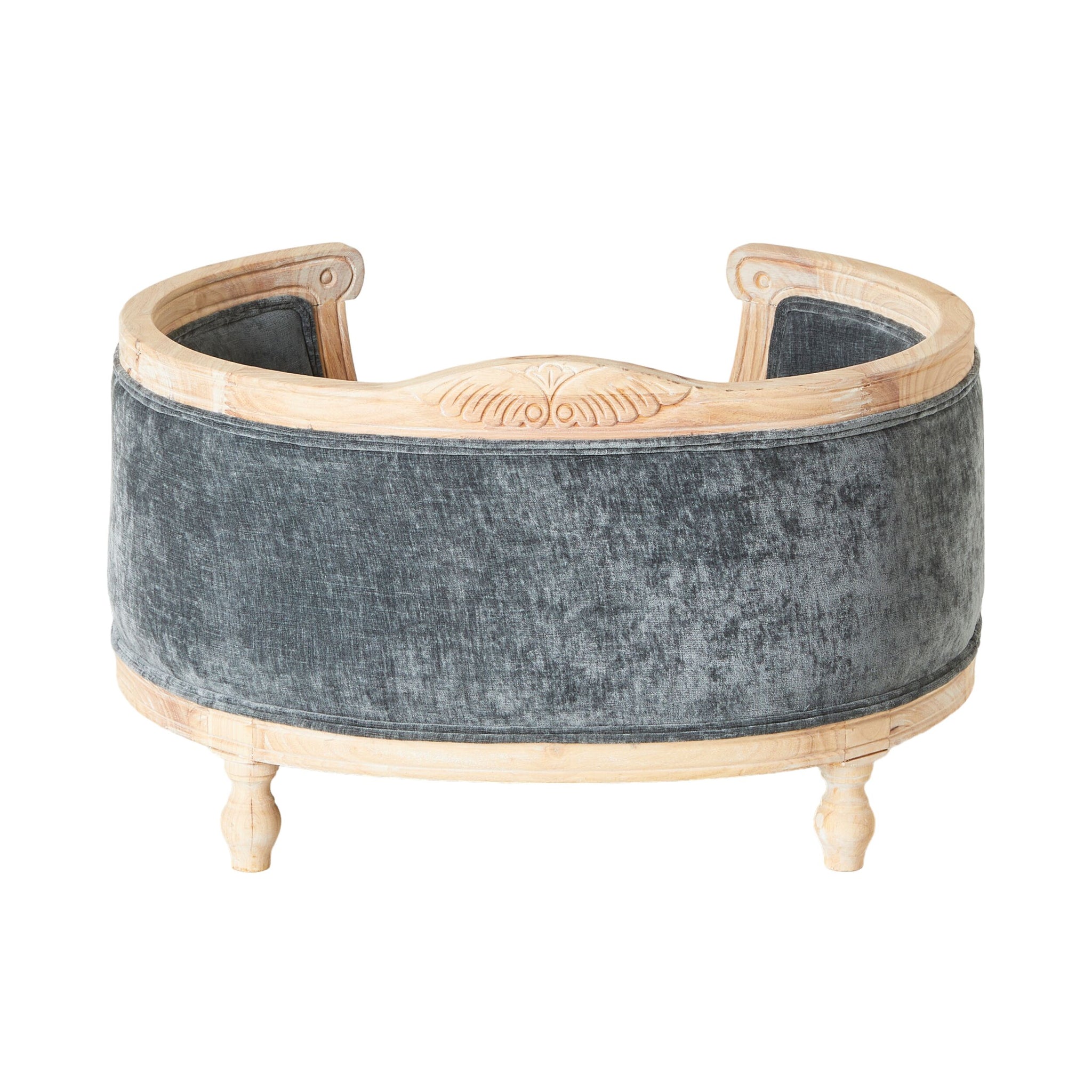 Luxe Dog Bed Slate Blue 75x70x44cm