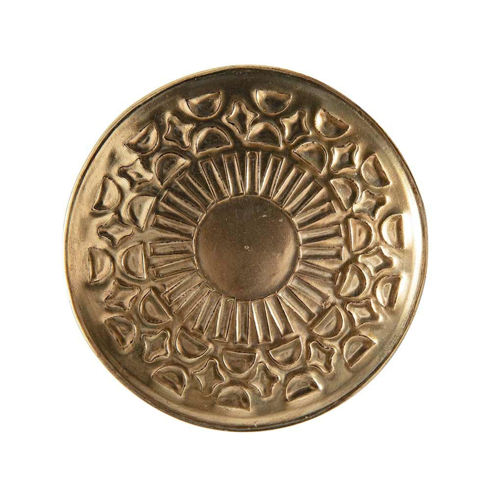 Iron Round Pillar Plate 10x10x2cm