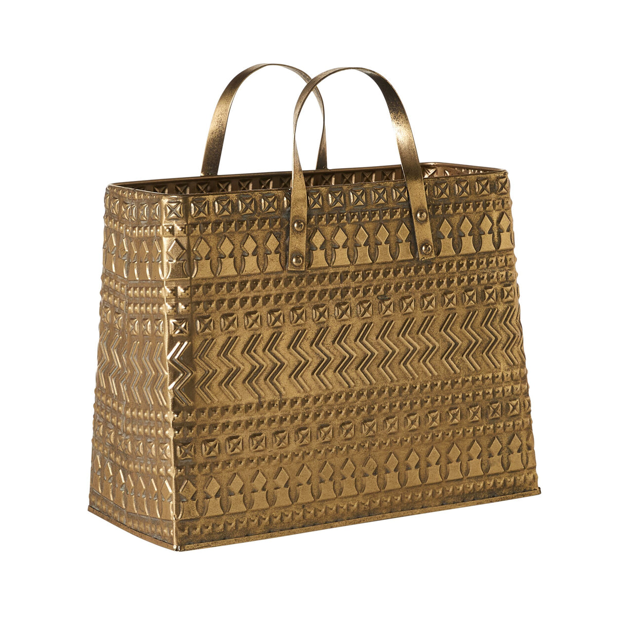 Lira Metal Tote Basket
