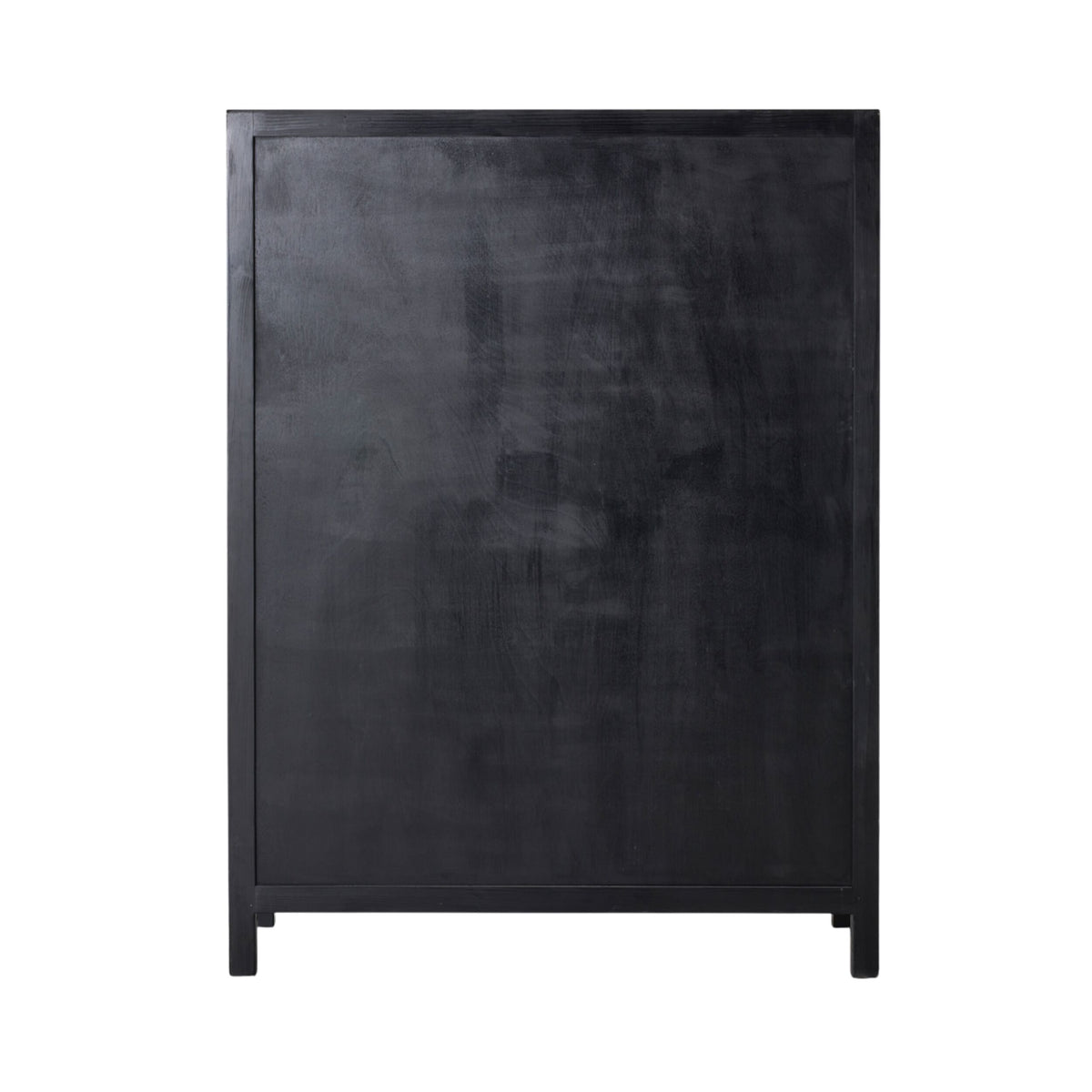 Sansha 2 Door & 2 Drawer Display Cabinet Black & White