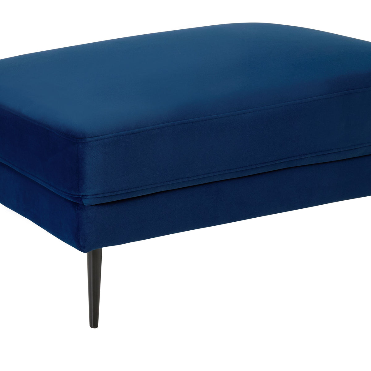 Irvine Ottoman Velvet Indigo
