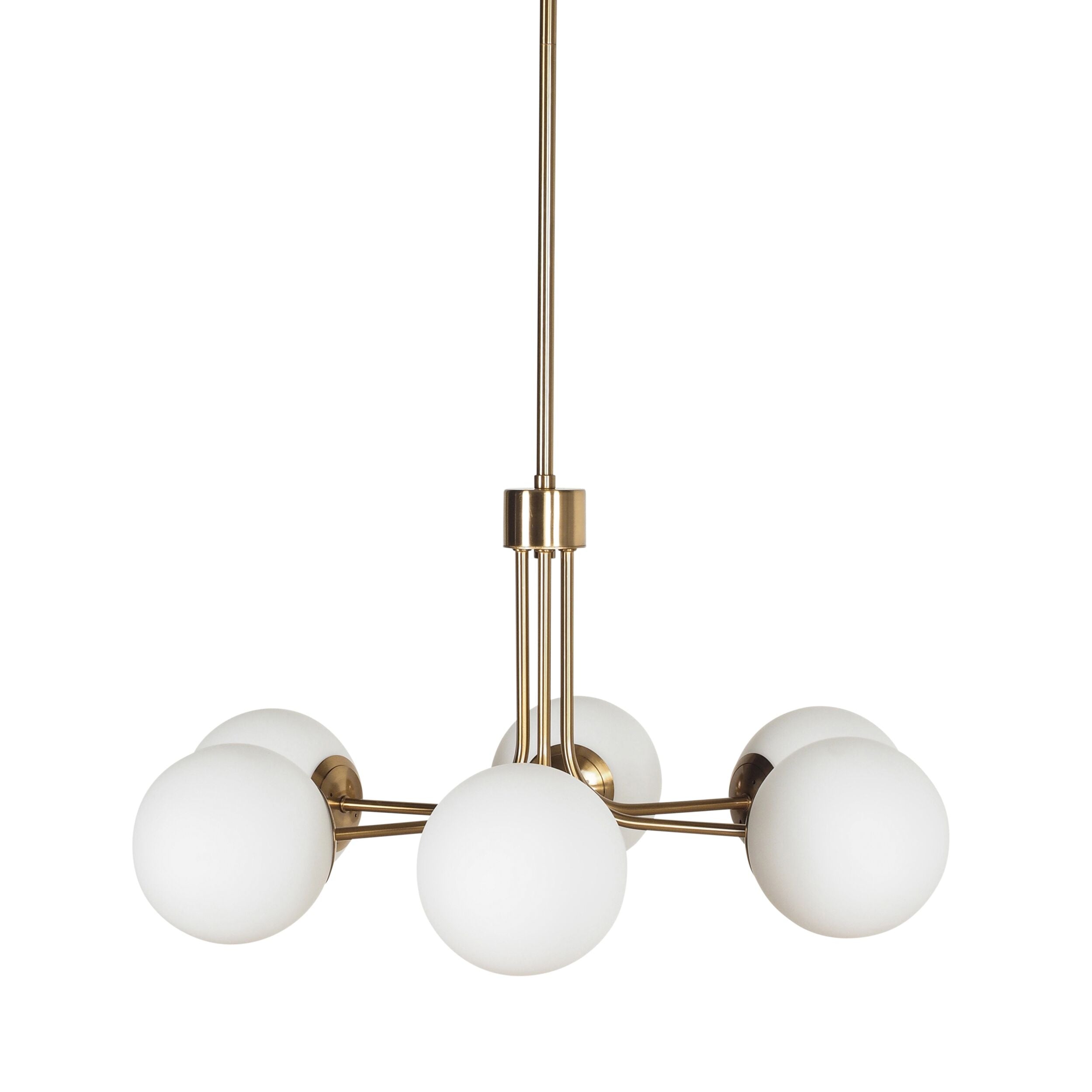 Aspen Satin Brass 6 Light Pendant